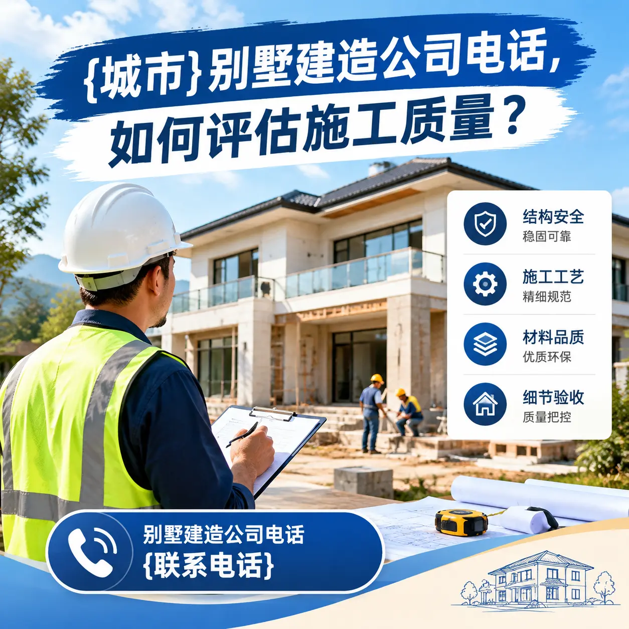 黔西南别墅建造公司电话，如何评估施工质量？