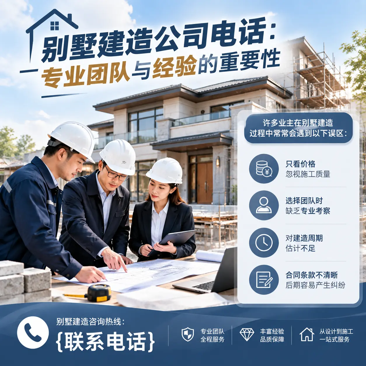 黔西南别墅建造公司电话:专业团队与经验的重要性