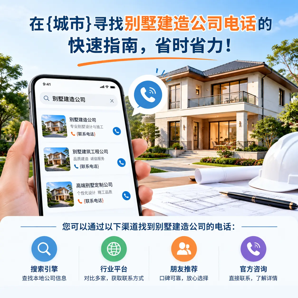 在黔西南寻找别墅建造公司电话的快速指南，省时省力！