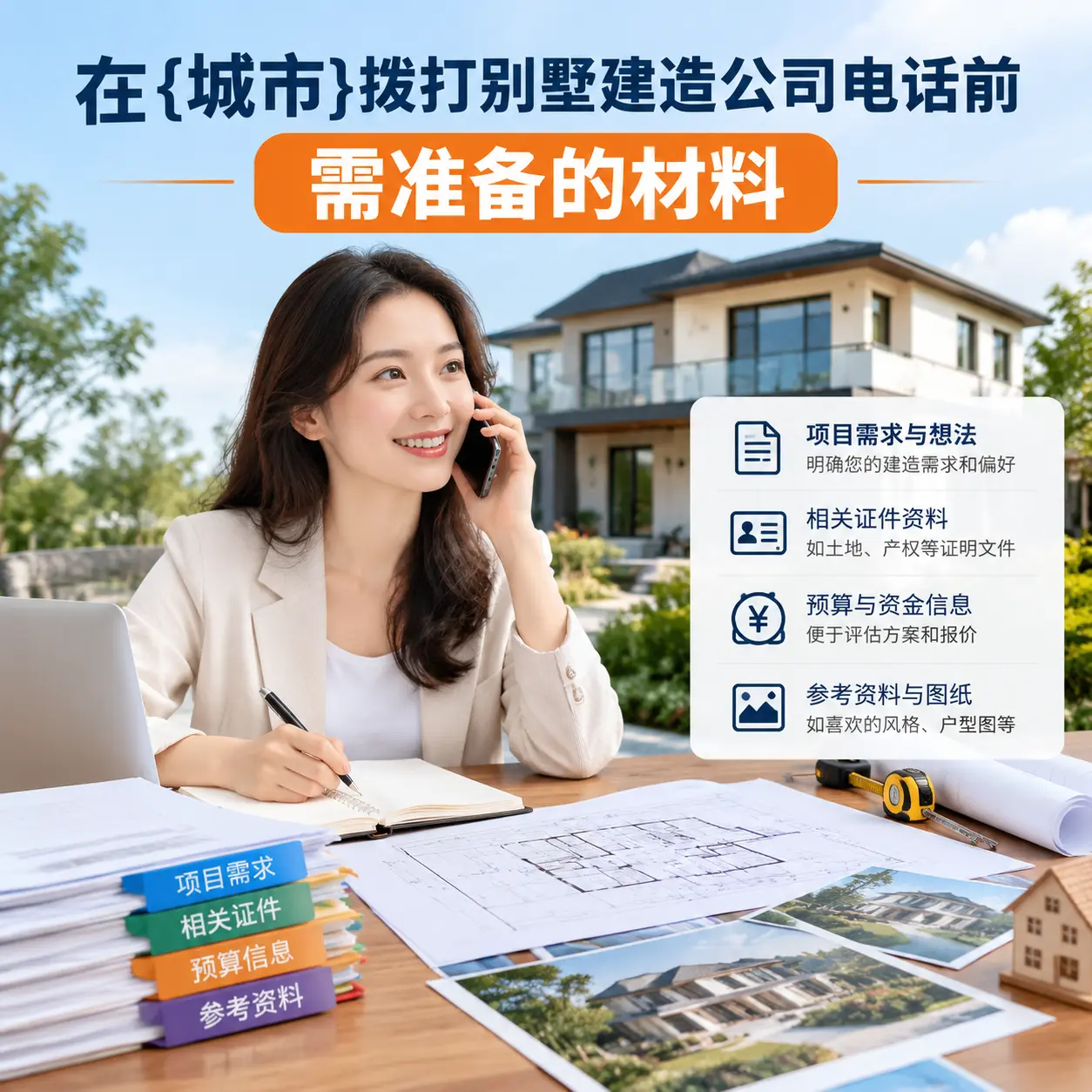 在黔西南拨打别墅建造公司电话前需准备的材料