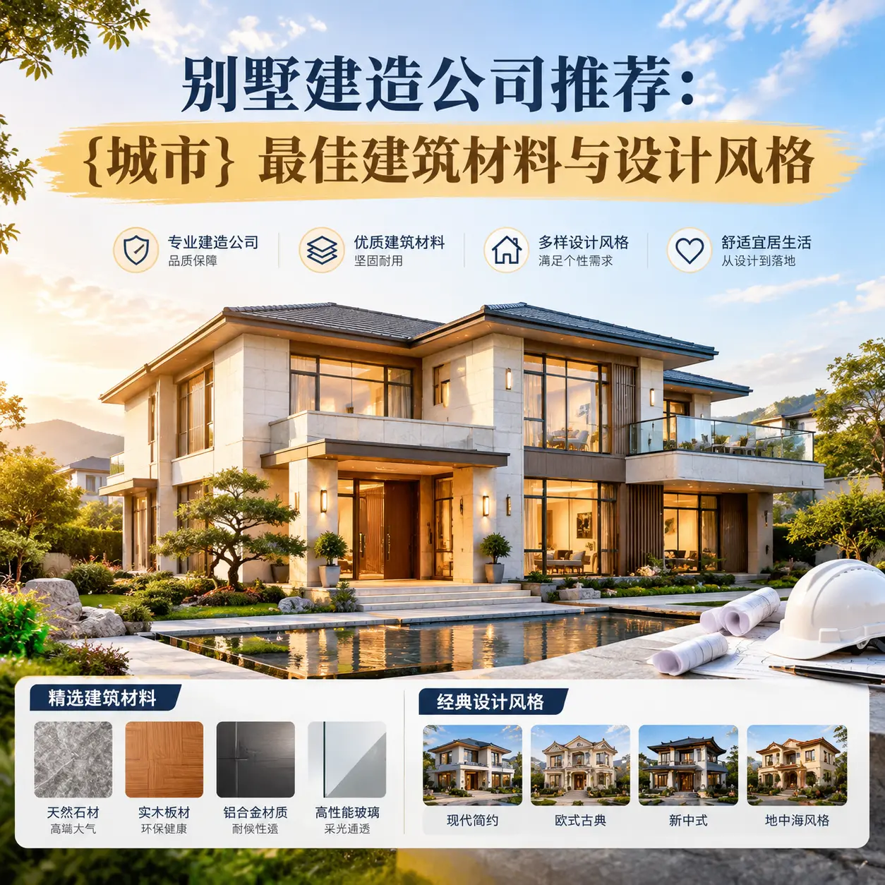 别墅建造公司推荐： 黔西南 最佳建筑材料与设计风格
